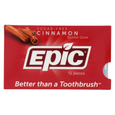 EPIC DENTAL: Cinnamon Xylitol Gum, 12 pc EPIC DENTAL: Cinnamon Xylitol Gum, 12 pc
