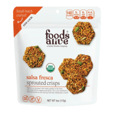FOODS ALIVE: Salsa Fresca Organic Sprouted Crisps, 4 oz FOODS ALIVE: Salsa Fresca Organic Sprouted Crisps, 4 oz