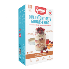 YUMI: Maple Cranberry Overnight Oats, 8.8 oz