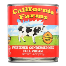 CALIFORNIA FARMS: Sweetened Condensed Milk Full Cream, 14 fo