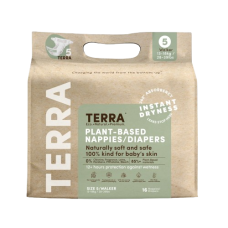 TERRA ORGANICS: Size 5 Diapers Walker, 16 ea