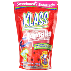 KLASS: Sweetened Jamaica Hibiscus Flavored Drink Mix, 14.1 oz KLASS: Sweetened Jamaica Hibiscus Flavored Drink Mix, 14.1 oz