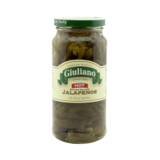 GIULIANO: Hot Nacho Sliced Jalapenos, 16 oz