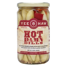 YEE HAW PICKLE COMPANY: Hot Damn Dills, 24 oz