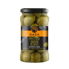 GAEA: Pitted Green Olives, 4.9 oz