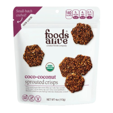 FOODS ALIVE: Coco Coconut Organic Sprouted Crisps, 4 oz FOODS ALIVE: Coco Coconut Organic Sprouted Crisps, 4 oz