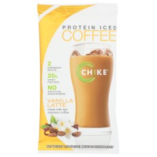 CHIKE: Protein Iced Coffee Vanilla Latte Packet, 1.16 oz