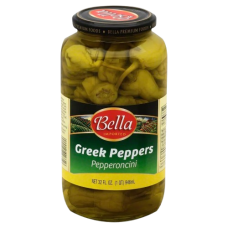 BELLA: Greek Peppers Pepperoncini, 32 oz