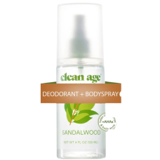 CLEAN AGE: Sandalwood AHA Body Spray, 4 oz CLEAN AGE: Sandalwood AHA Body Spray, 4 oz