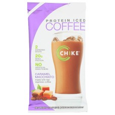 CHIKE: Protein Iced Coffee Caramel Macchiato Packet, 1.16 oz