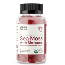 ATLANTIC NATURALS: Sea Moss With Shrooms 6 in 1 Gummy, 60 pc