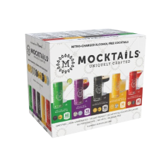 MOCKTAIL ALCOHOL FREE COCKTAIL: Mocktails Uniquely Crafted Variety Pack Nitro Cans, 40.8 fo