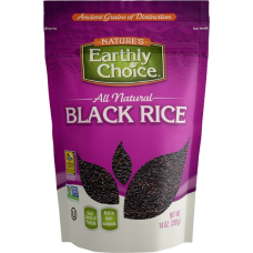 NATURES EARTHLY CHOICE: Black Rice, 14 oz