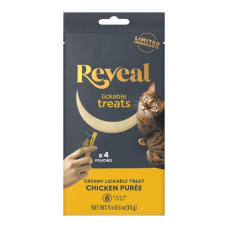 REVEAL: Lickable Treat Chicken Puree Recipe Cat Treat, 0.5 oz