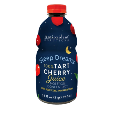 ANTIOXIDANT SOLUTIONS: Sleep Dreams Tart Cherry Juice with Added Zinc and Magnesium, 32 fo