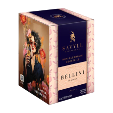 SAVYLL: Non Alcoholic Bellini 4Pk, 34 fo