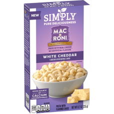 SIMPLY: Mac A Roni White Cheddar, 8.2 oz