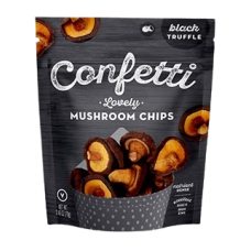 CONFETTI: Black Truffle Mushroom Chips, 2.46 oz
