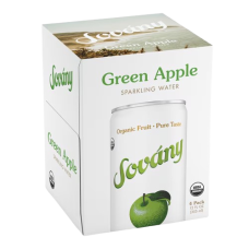 SOVANY: Green Apple Sparkling Water 4Pk, 48 fo