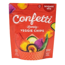CONFETTI: Teriyaki BBQ Veggie Chips, 2.46 oz