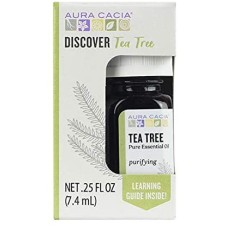 AURA CACIA: Discover Tea Tree Essential Oil, 0.25 fo