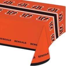 CREATIVE CONVERTING: Cincinnati Bengals Table Cover, 1 ea