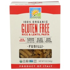BIONATURAE: Organic Gluten Free Rice Lentil Fusili, 12 oz