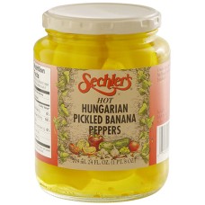 SECHLERS: Hot Hungarian Banana Peppers, 24 oz