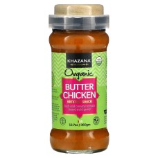 KHAZANA: Organic Butter Chicken Simmer Sauce With Spice Cap, 12.7 oz