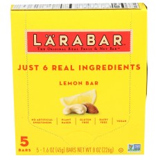 LARABAR: Lemon Bar 5Count, 8 oz