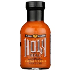 BLONDE BEARDS: Holy Hell Buffalo Sauce, 8 fo