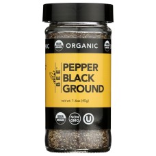 BEE SPICES: Organic Pepper Black Ground, 1.6 oz