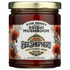 BEE SHEPHERD: Reishi Mushroom Raw Honey, 12 oz