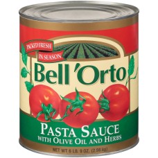 BELL ORTO: Pasta Sauce with Olive Oil and Herbs, 105 oz
