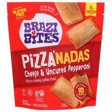 BRAZI BITES: Pizzanadas Cheese Uncured Pepperoni, 10 oz