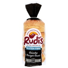 RUDIS: Gluten Free Brioche Burger Buns, 9.9 oz