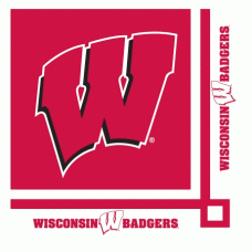 CREATIVE CONVERTING: Wisconsin Badgers Beverage Napkin, 20 ea