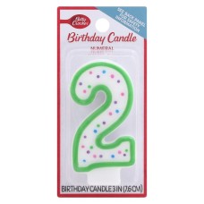 BETTY CROCKER: Birthday Candle Numeral 2, 1 ea