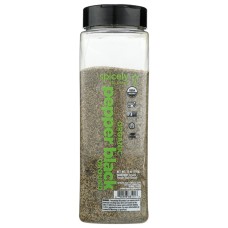 SPICELY ORGANICS: Organic Pepper Black Ground, 14 oz