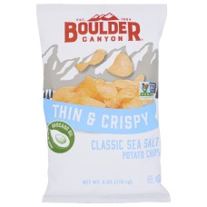 BOULDER CANYON: Thin Crispy Classic Sea Salt Potato Chips, 6 oz