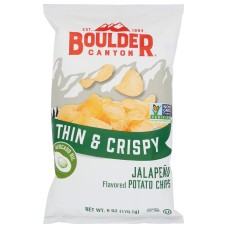BOULDER CANYON: Thin and Crispy Jalapeno Potato Chips, 6 oz
