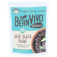 BEANVIVO: Baja Black Beans Organic, 10 oz