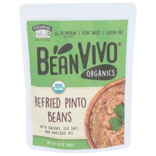 BEANVIVO: Refried Pinto Beans, 10 oz