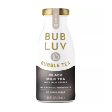 BUBLUV: Black Milk Tea Bubble Tea With Jelly Pearls, 9.5 fo