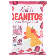 BEANITOS: Sweet Chili and Sour Cream White Bean Chips, 4.5 oz