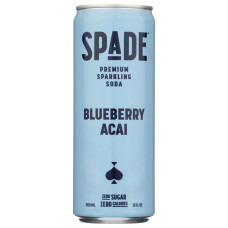 SPADE: Blueberry Acai Soda, 12 fo SPADE: Blueberry Acai Soda, 12 fo