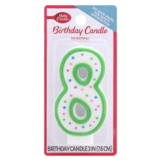 BETTY CROCKER: Birthday Candle Numeral 8, 1 ea