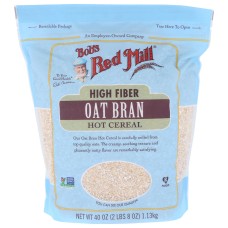 BOBS RED MILL: Oat Bran Hot Cereal, 40 oz