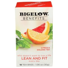 BIGELOW: Lean And Fit Citrus Oolong Tea, 1.06 oz