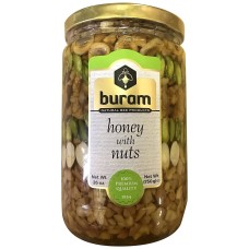 BURAM: Honey With Nuts, 26 oz
